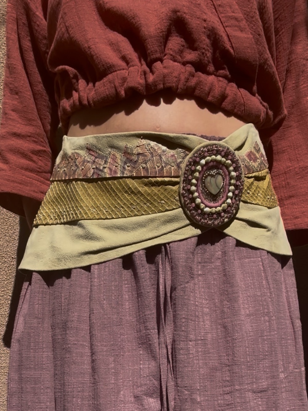 Y2K python fairycore belt